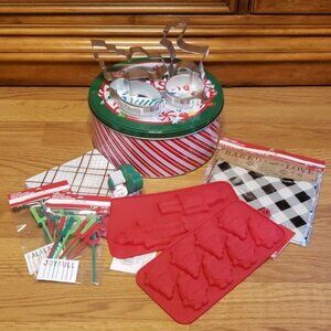 Christmas treat cookie cutters candy mold gift holiday baking bundle